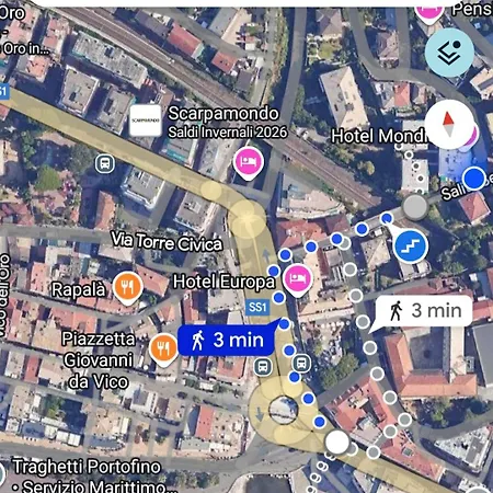 Bellaria Mondial Strategic Location 5 Terre-portofino Apartmán Rapallo